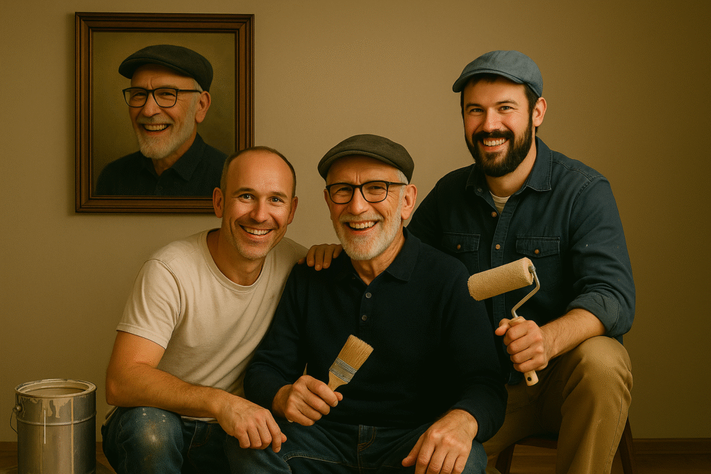 Sanatla Bütünleşen Aile Görüntüsü